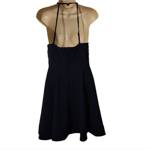 B Darlin Dark Blue‎ Gem Halter Prom Style Dress - Picture 4 of 4